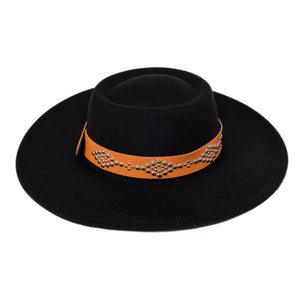 Chokore Chokore Rivet Belt Fedora Hat (Black) Chokore Rivet Belt Fedora Hat (Black) 