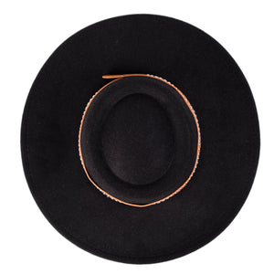 Chokore Chokore Rivet Belt Fedora Hat (Black) Chokore Rivet Belt Fedora Hat (Black) 