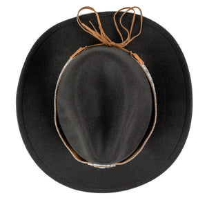 Chokore Chokore Ethnic Tibetan Cowboy Hat (Black) Chokore Ethnic Tibetan Cowboy Hat (Black) 