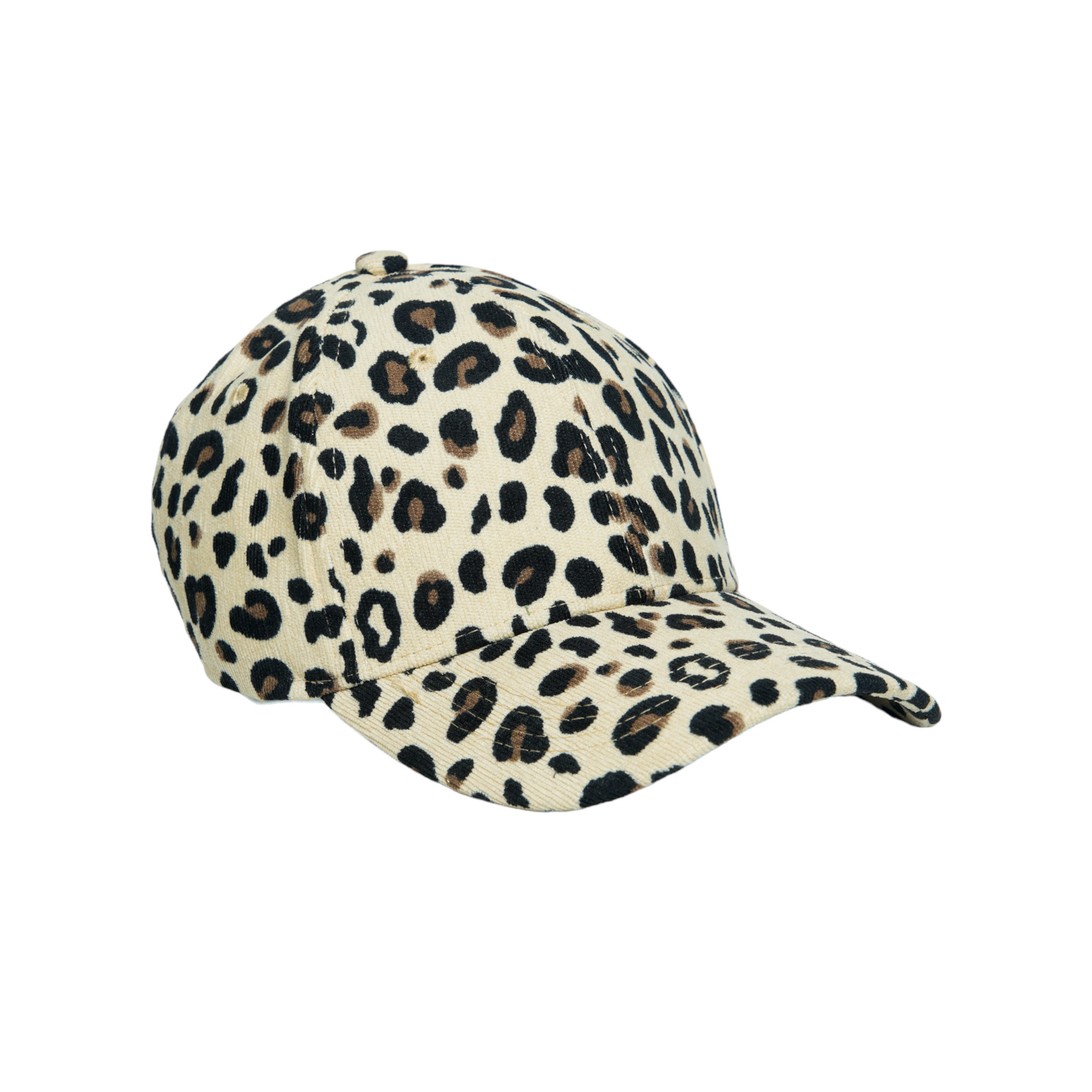 Chokore Leopard print Corduroy Cap (Beige)