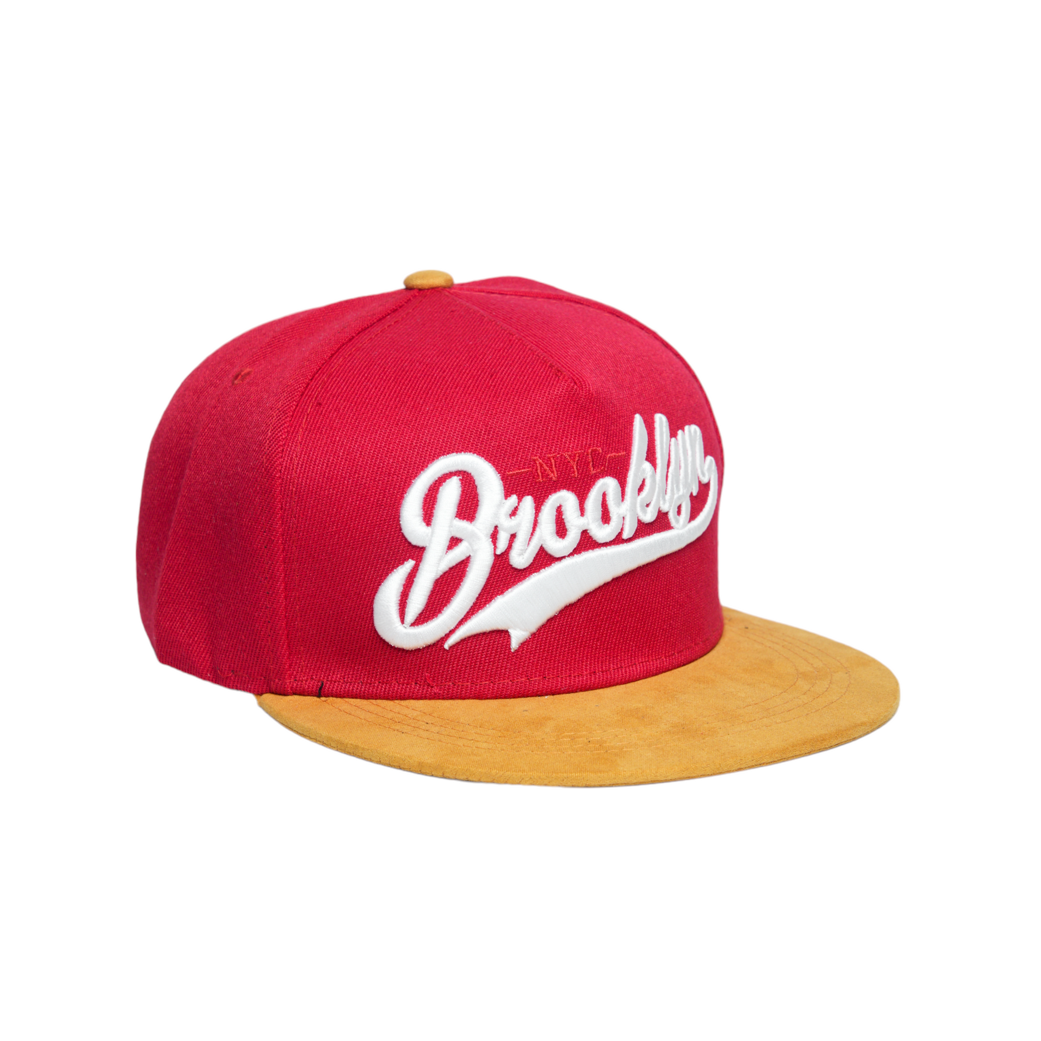 Chokore Flat Brim Embroidered Outdoor Cap (Red)