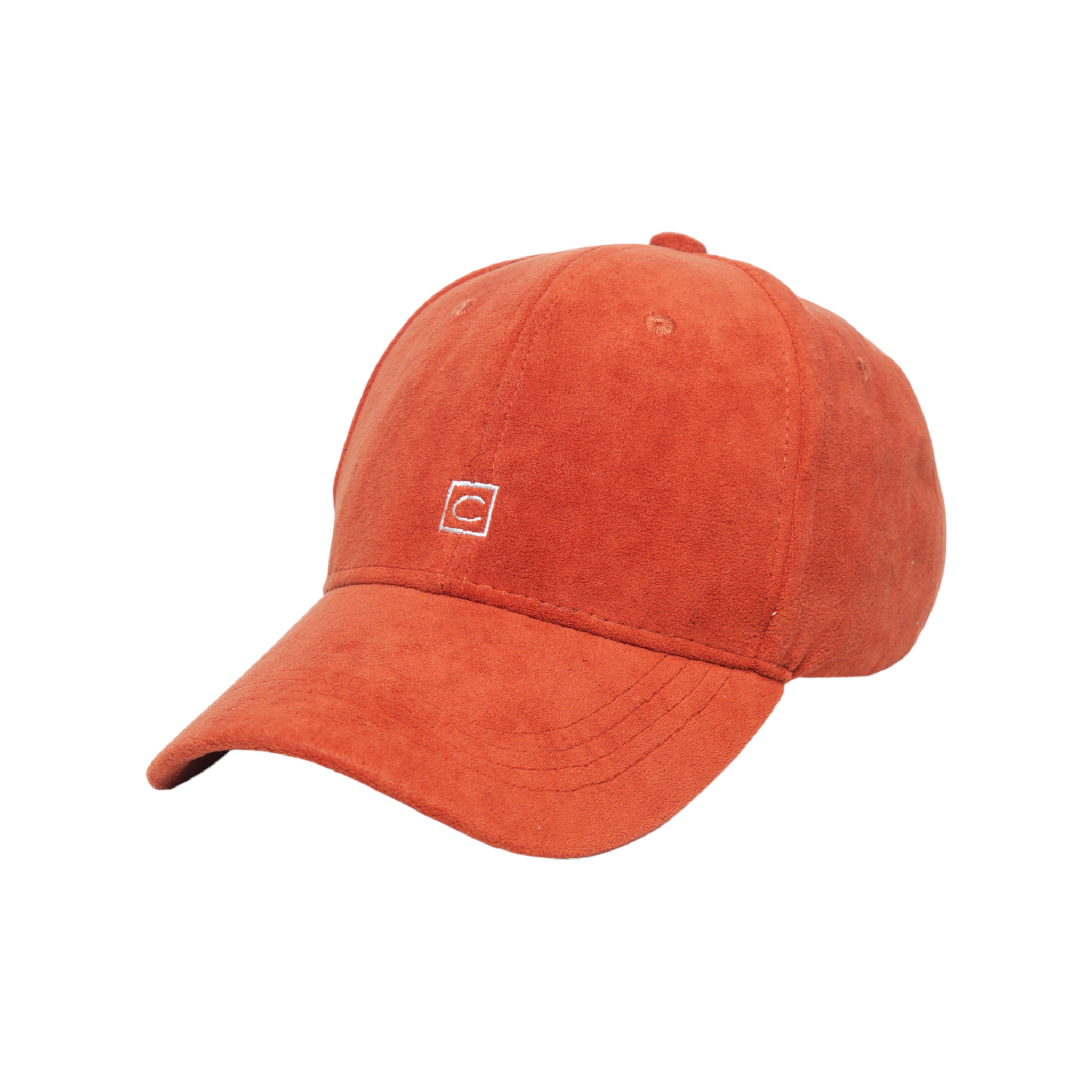 Chokore Structured Suede Baseball Cap (Orange)