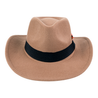 Chokore Chokore Cowboy Hat with Feather Details (Khaki)