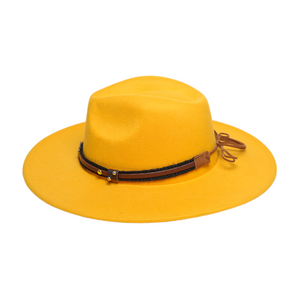 Chokore Chokore American Cowhead Fedora Hat (Yellow) Chokore American Cowhead Fedora Hat (Yellow) 