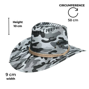 Chokore  Chokore Camouflage Sunshade Cowboy Hat (Black & White) 