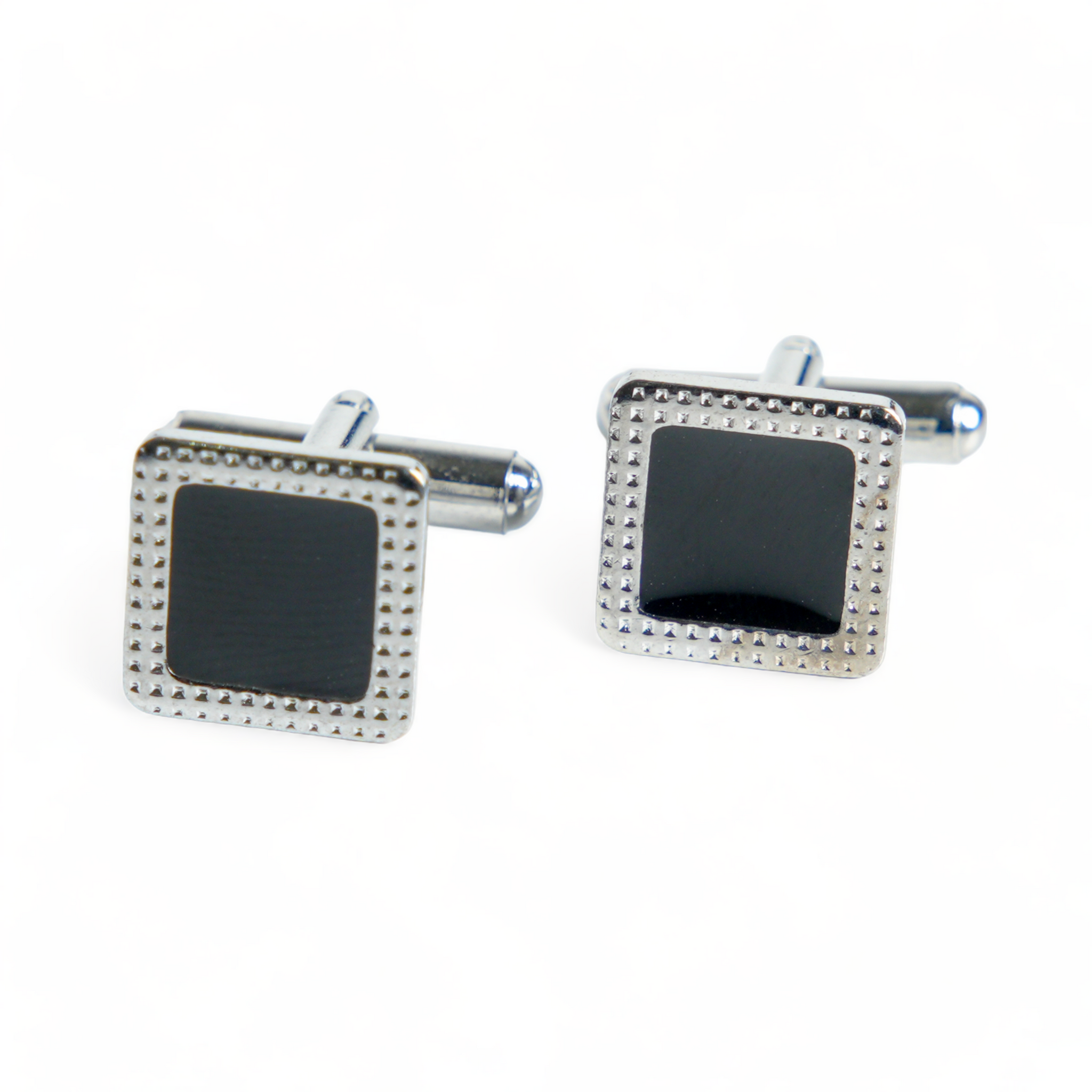 Chokore Textured Square Cufflinks (Black)