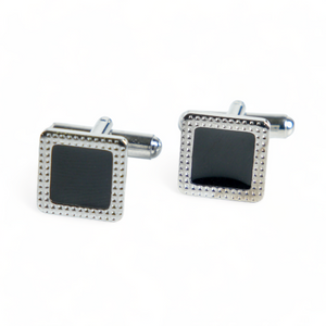 Chokore Chokore Textured Square Cufflinks (Black) Chokore Textured Square Cufflinks (Black) 