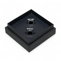 Chokore Chokore Textured Square Cufflinks (Black)