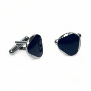 Chokore  Chokore Circular Triangle Cufflinks (Blue) 