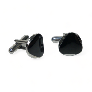 Chokore  Chokore Circular Triangle Cufflinks (Black) 