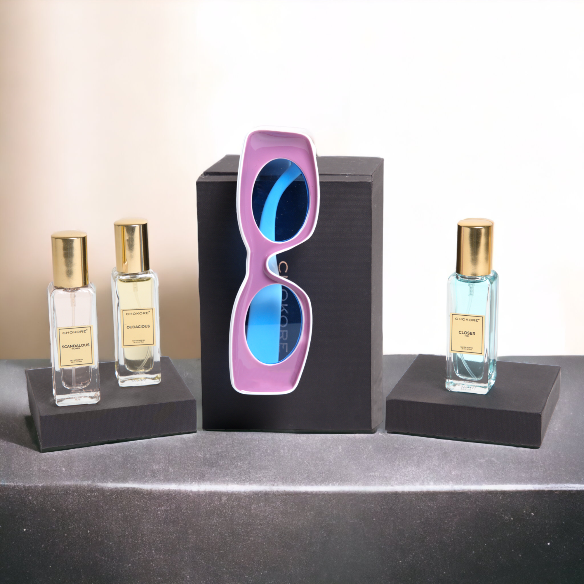 Chokore Special 2-in-1 Gift Set for Him/Her (Oval Sunglasses, & Perfumes Combo)